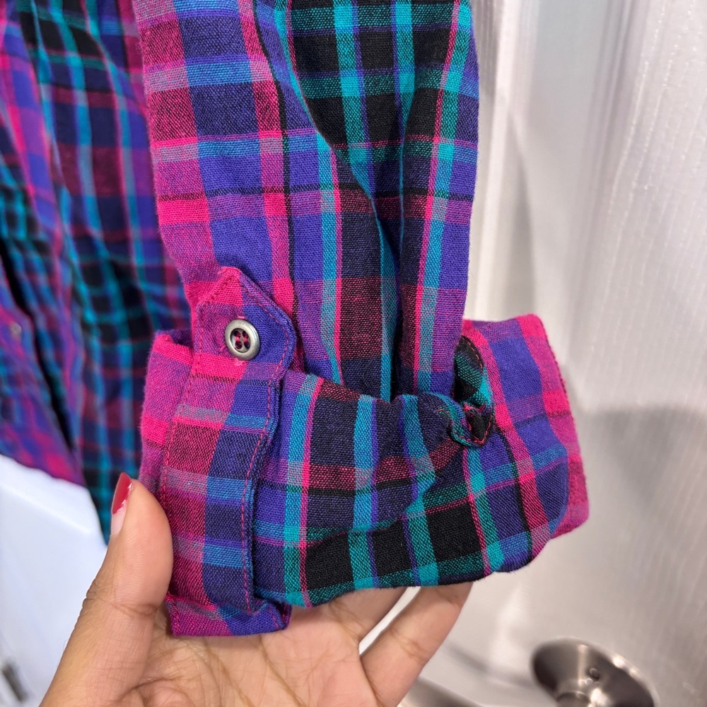 Billy T plaid top - Picture 2 of 6